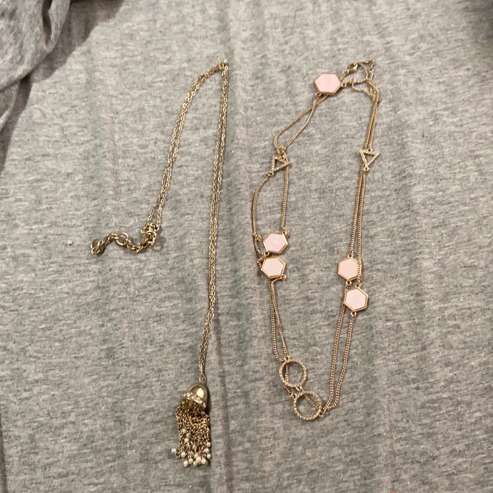 Jcrew and Loft long Necklaces